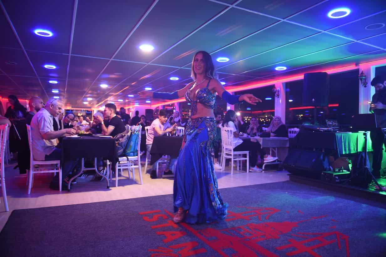Bosphorus Cruise: Dinner, Unlimited Soft Drinks, Private Close to Show Table, Shows with Hotel Transfer